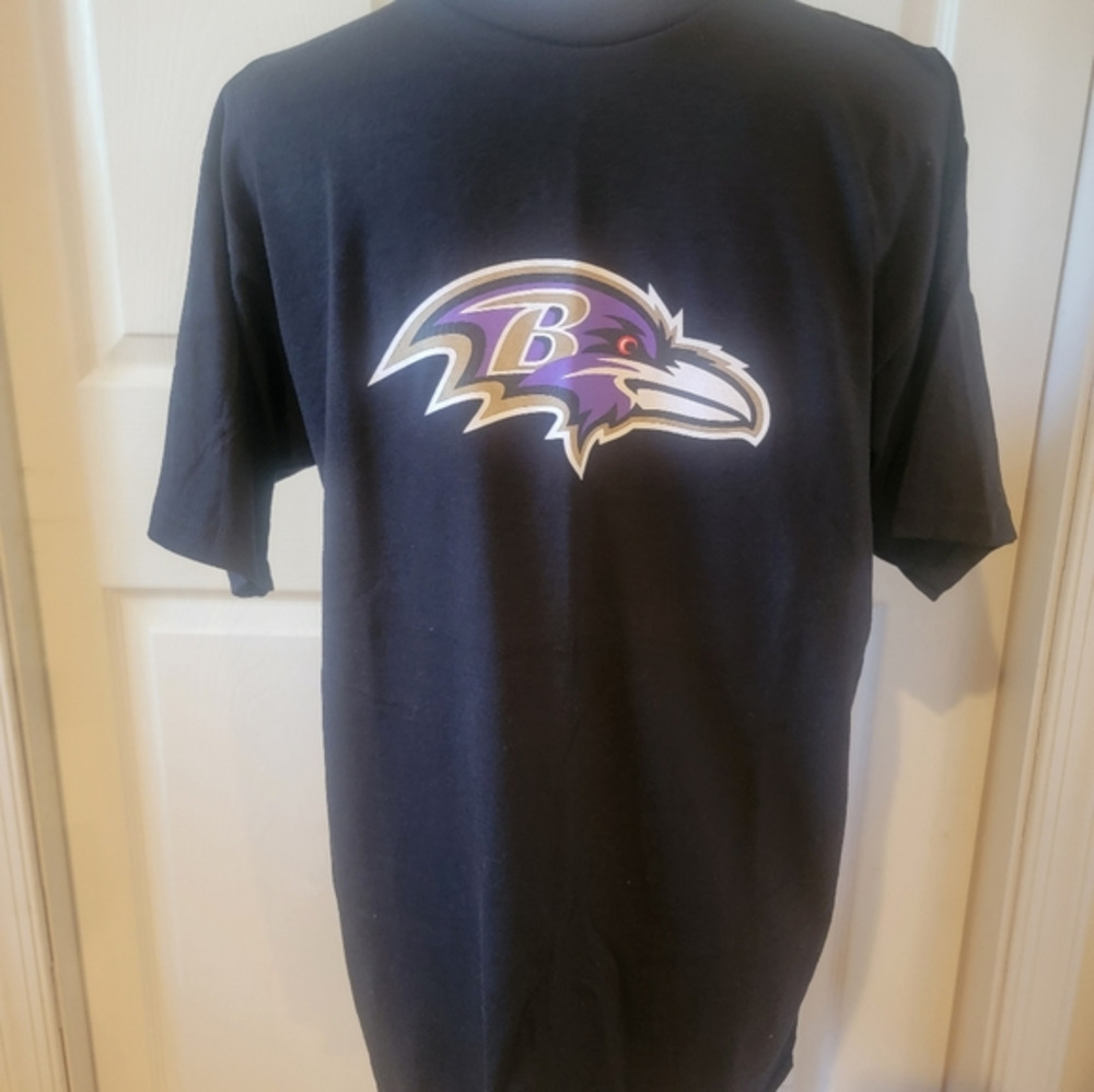 NWOT - RAVENS BLACK SHORT SLEEVE TEE SHIRT - 100% COTTON by FUN TEES
